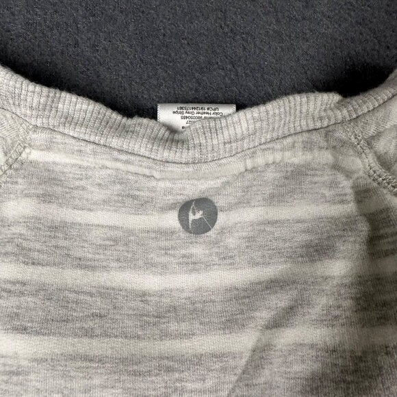 Active Life Large Heather Gray Stripe Long Sleeve Pullover Top Round Neck Modal - Picture 9 of 9